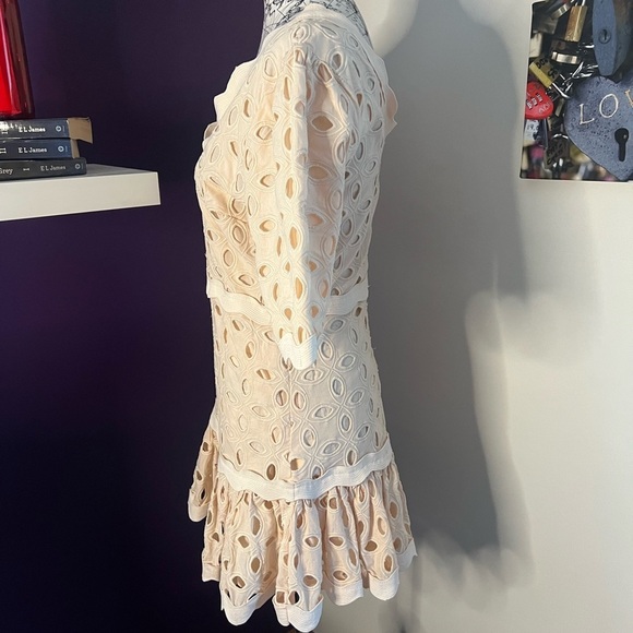 Just Me Pale Pink Gia Eyelet Dress NWT - Picture 5 of 11